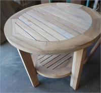 Teak wood side table