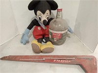 Mickey mouse *blue hands*, Coca-Cola syrup bottle