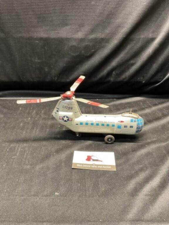 Vintage 1950 Japan Tin Litho Plane