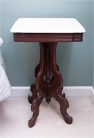 Antique Marble Top Night Stand