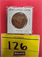1840 LARGE DATE, LARGE ONE CENT PIECE