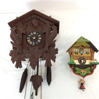 (2) German Cuckoo Clocks