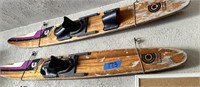 WOODEN WATER SKIS
