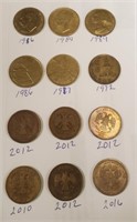 (12) Foreign Coins