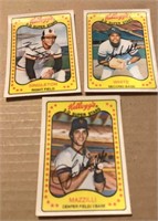 3 - 1981 Kelloggs 3 D Cereal Baseball Cards