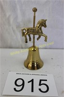 Vintage Brass Carousel Horse Bell