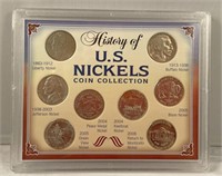 History of US Nickels coin collection