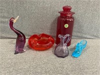 Lot of Pretty Colored Glass