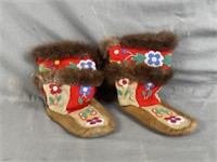 Beaded Leather Boots