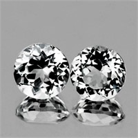 Natural Natural White Topaz 8.00 MM Pair - FL