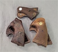 Vintage Colt & Frozite Pistol Grips