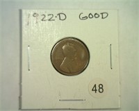1922-D LINCOLN CENT GOOD