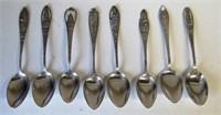(8) Sterling Silver Souvenir Spoons from