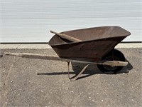 Wood wheel barrow - broken handle