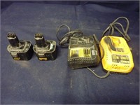 DEWALT CHARGERS AND BATTERIES