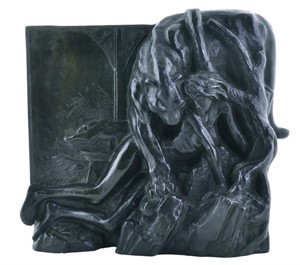 Frank Pé Bas-relief en bronze Manon et la panthère