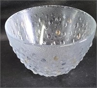 Dansk 5" Glass Bubble Confetti Bowl