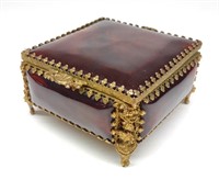 Vintage Bakelite Jewelry Casket Box