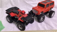 Ford plastic  truck and Polaris 4 Wheeler