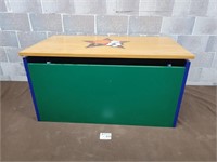 Kids wood toy trunk