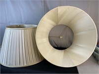 Two 22''x12-1/2'' Lampshades