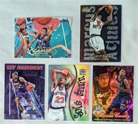 5 Marcus Camby Cards Including Inserts