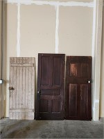 (3) Wood Doors