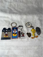 Walt Disney Keychain, Pin, and keepsake lot