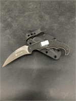 Black Label 141 knife with sheath and belt clip, k