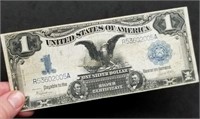 1899 $1 Black Eagle Silver Certificate VF+