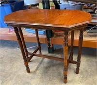 Antique Solid Oak Parlor Table, Heavy and Sturdy