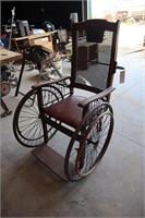 One of a Kind Wooden Antique WheelChair