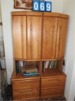 2 Cabinets with Books