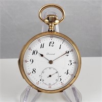 Swiss "Dunand" 14K Gold 1/4 Repeater Pocket Watch
