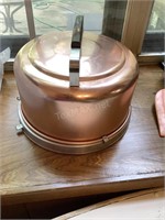 Copper Cover Cake Carrier