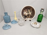 Vases, Vintage J.K. Bavaria Plate, Grolsch Bottle