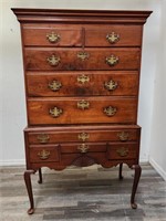 Antique 19th c. Queen Anne highboy