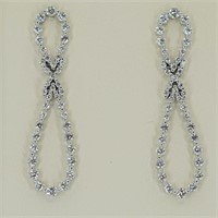18kt white gold diamond earrings