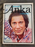 Paul Anka Music Book Signed By Frankie Avalon