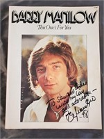 Barry Manilow Signed Music Book