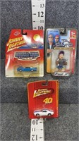 2 Johnny Lightning Cars & OCC Figure Paul JR