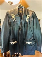 Vintage Scully Leather Western Jacket Sz 44