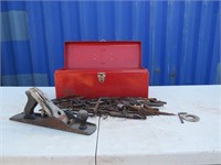 TOOL BOX / QTY. OF DRILL BITS / WOOD PLANNER