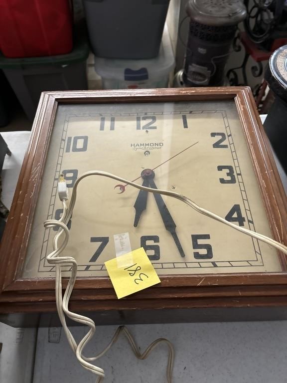hammond vintage clock