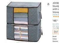 JOYBOS Storage for Clothes with Sturdy Zippers |