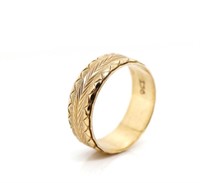 9ct rose gold "fancy band" ring