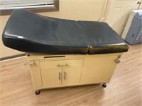 Exam Table with cabinet storage- adjustable head