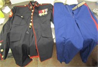 U.S. Marines Formal Dress Jacket (W/Medals) & Pant