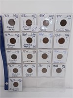 Page of 17 Indian Head Pennies Starting with1880.