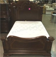 A.r.t. Mfg. Mahogany Continental Queen Bed Set